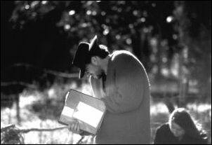 David Lowe, on location while directing 'The Two-Wheeled Time Machine', photo Chris Radford
