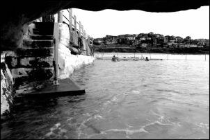 Bronte pool cave, location for 'Freestyle', photo David Lowe