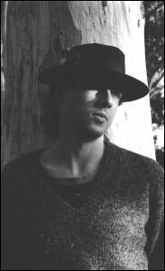 David Lowe in 1990s, with scribbly gum, photo Jane Foggon