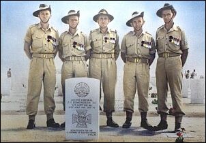 Frank with other VCs at Tobruk, 1953