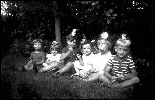 David Lowe's birthday party, as a child
